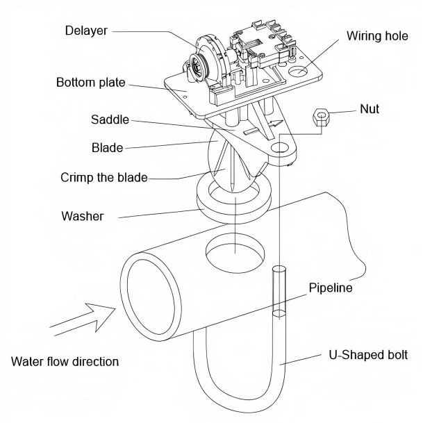 Saddle Water Flow Indicator